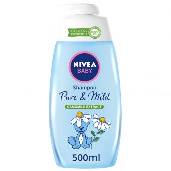 Nivea Baby Pure & Mild Shampoo, Camomile Extract, 500ml