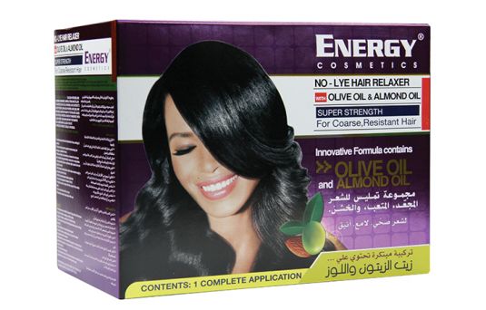 Energy No-Lye Hair Relaxer Kit - Super