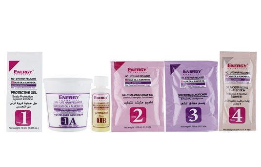 Energy No-Lye Hair Relaxer Kit - Super