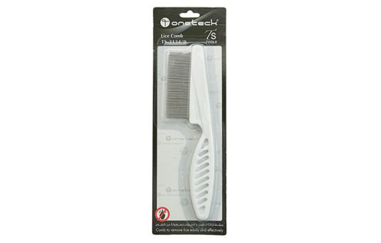 Onetech Anti Lice Comb White 2.5x7.2cm
