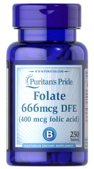 Puritan's Pride Folic Acid 400 Mcg