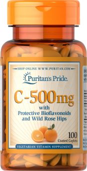 Puritan's Pride Vitamin C-500mg, 100’s
