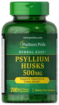 Puritan's Pride Psyllium Husks 500mg