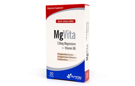 Mgvita (Magnesium 150mg + Vitamin B6 5mg) Tablet