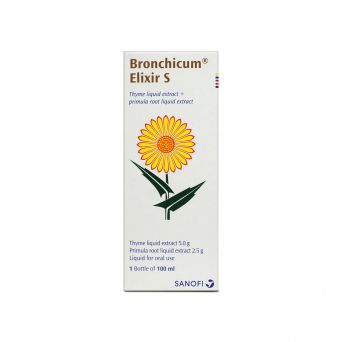 Bronchicum Elixir S Natural Cough Syrup with Thyme and Primula Root Extract