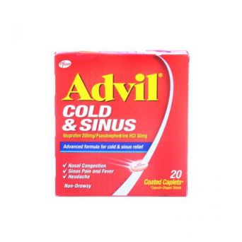 Advil Cold & Sinus, 20 Caplets