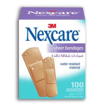 3M Nexcare Sheer Bandages Assorted 100's