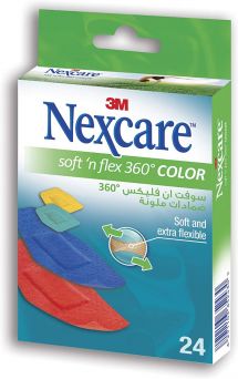 3M Nexcare Soft 'n Flex Brights Bandages Assorted 24's