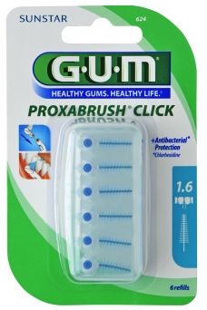 Gum Proxabrush Click 6 Refills