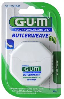 Gum Butlerweave Mint Waxed Floss 55m