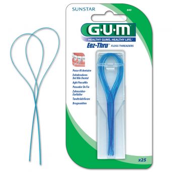Gum Eez-Thru Floss Threaders X25