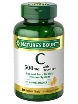 Nature's Bounty C 500mg with Rose Hips Chewable Tablet