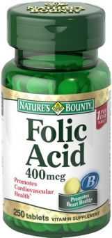 Nature's Bounty Folic Acid 400mcg Tablet