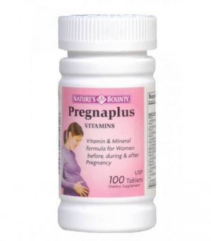 Nature's Bounty Pregnaplus Vitamins Tablet 100's