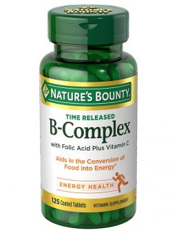 Nature's Bounty B-Complex Time Released + C Tablet
