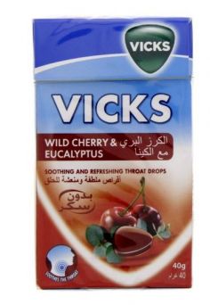 Vicks Soothing and Refreshing Throat Lozenges - Cherry, 20's