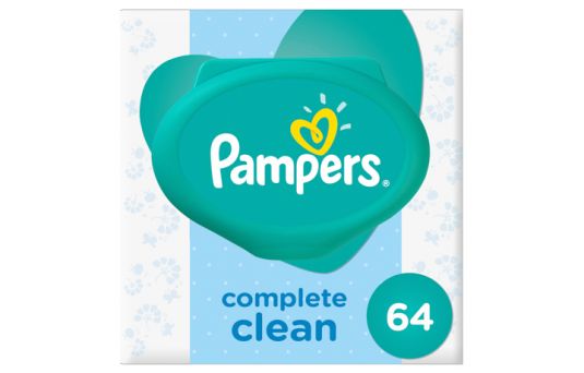 Pampers Complete Clean Baby Wipes, 64's