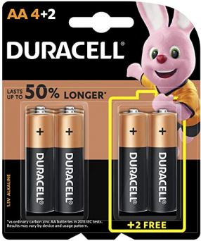 Duracell Battery Aa 4+2