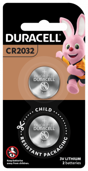 Duracell Specialty 2032 Lithium Coin Battery 3V, Pack Of 2 (Dl2032/Cr2032)