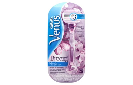 Gillette Venus Breeze Comfort Glide Women's Razor, 2's