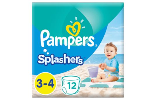Pampers Splashers Swimming Pants, Size 3-4, 6-12 kg, Carry Pack, 12's