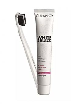 Curaprox White Is Black Set (Toothpaste 90ml + CS 5460 White)