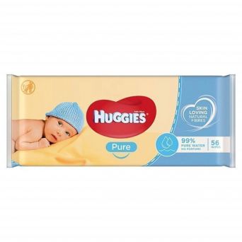 Huggies Baby Wipes Pure, 56 Wipes