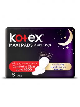 Kotex Maxi Pads Night with Wings 8 Sanitary Pads