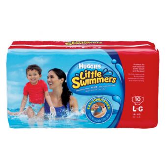 Huggies Little Swimmer, Swim Pants Diaper, Large, 10 Swim Pants