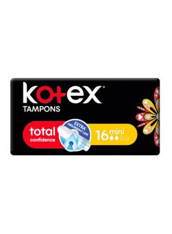 Kotex Mini Silky Cover Tampons - 16 Pieces