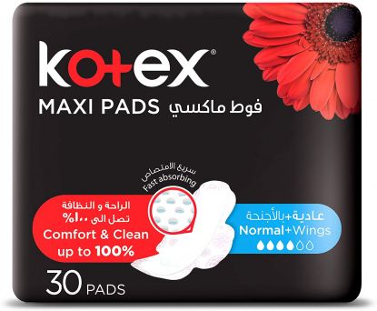 Kotex Maxi Pads Normal with Wings 30 Sanitary Pads