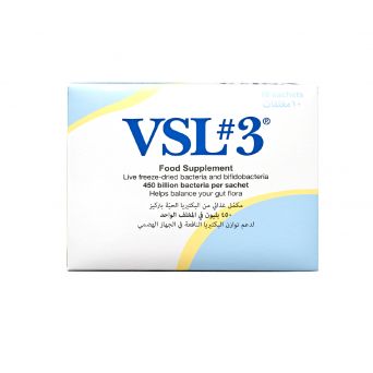 VSL#3 Sachets. 450 billion CFU probiotic supplement.