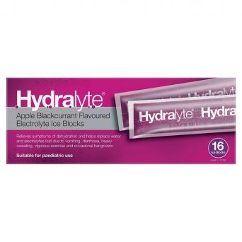 Hydralyte Apple Blackcurrant Electrolyte Ice Blocks 1's