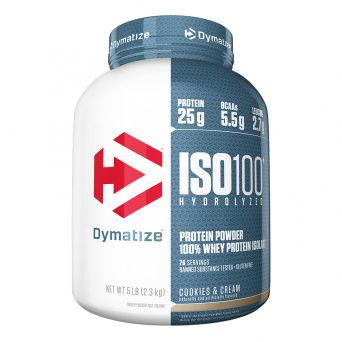 Dymatize ISO 100 0 Carb Whey Cookies & Cream 5lb