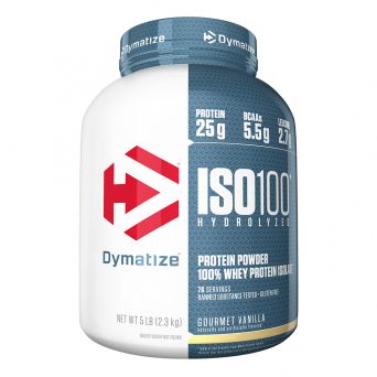 Dymatize ISO 100 0 Carb Whey Gourmet Vanilla 5lb