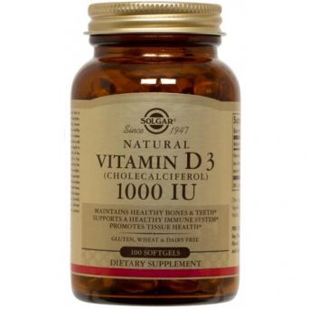 Solgar Vitamin D3 1000 Iu (25 Mcg) 100 Softgels