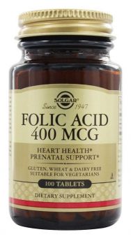 Solgar Folate 666 Mcg Dfe (400 Mcg Folic Acid) 100 Tablets