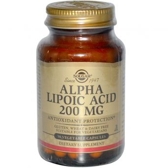 Solgar Alpha Lipoic Acid 200 Mg 50 Vegetable Capsules