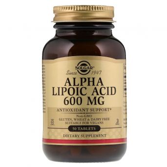 Solgar Alpha Lipoic Acid 600 Mg 50 Tablets