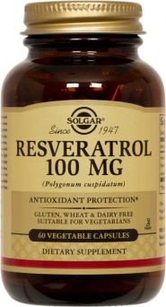 Solgar Resveratrol 100 Mg 60 Vegetable Capsules