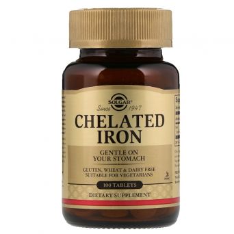 Solgar Chelated Iron 100 Tablets