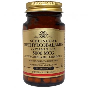 Solgar Methylcobalamin (Vitamin B12) 5000 Mcg 30 Nuggets