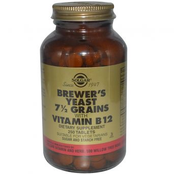 Solgar Brewer'S Yeast With Vitamin B12 Tablets - Pack of 250