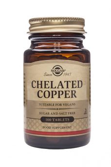 Solgar Chelated Copper Tablets - Pack of 100