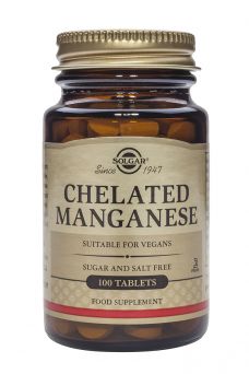 Solgar Chelated Manganese Tablets - Pack of 100