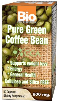 Bio Nutrition Coffee Bean Gel Caps, Pure Green, 50 pcs