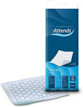Attends Cover-Dri Plus Disposable Bed/Chair Pads - 60x90cm (Pack of 50)