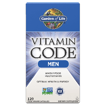 Garden of Life Vitamin Code Whole Food Multivitamin For Men - 120 Capsules