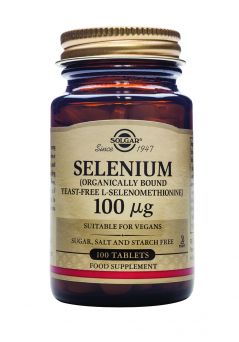 Solgar Yeast-Free Selenium 100 Mcg 100 Tablets