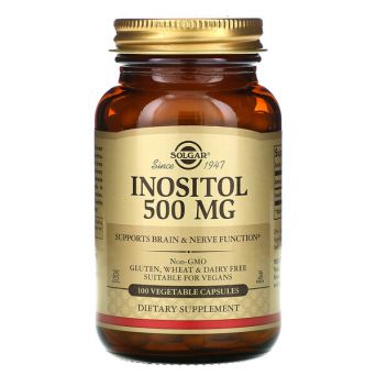 Solgar Choline/Inositol 500 Mg/500 Mg 100 Vegetable Capsules